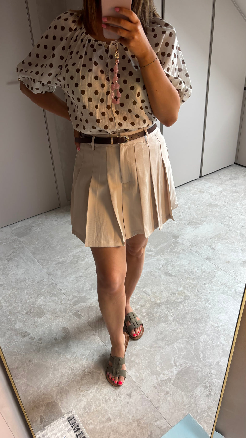 Beige Belle Skort
