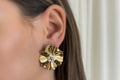 Gold Flower Earrings