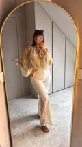Ivory Lace Pants