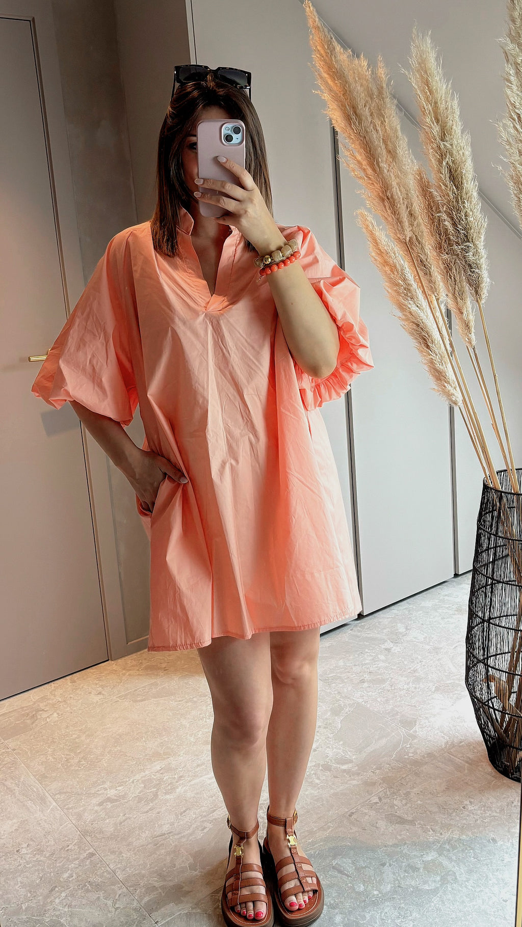 Peach Muse Dress