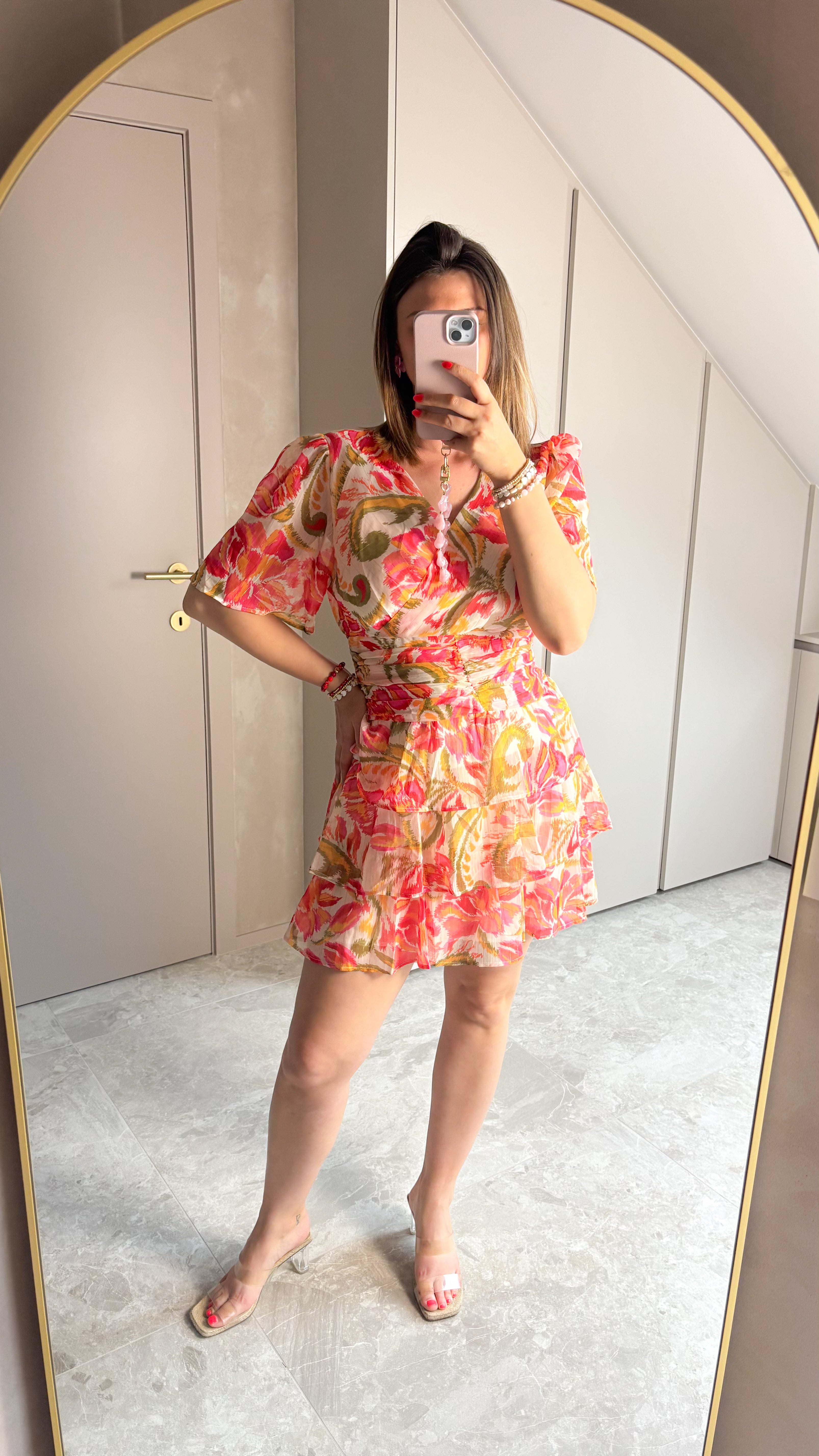 Coral Bloom Dress