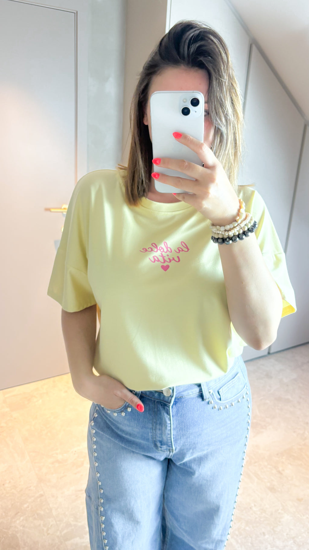 Dolce Vita Tee - Yellow