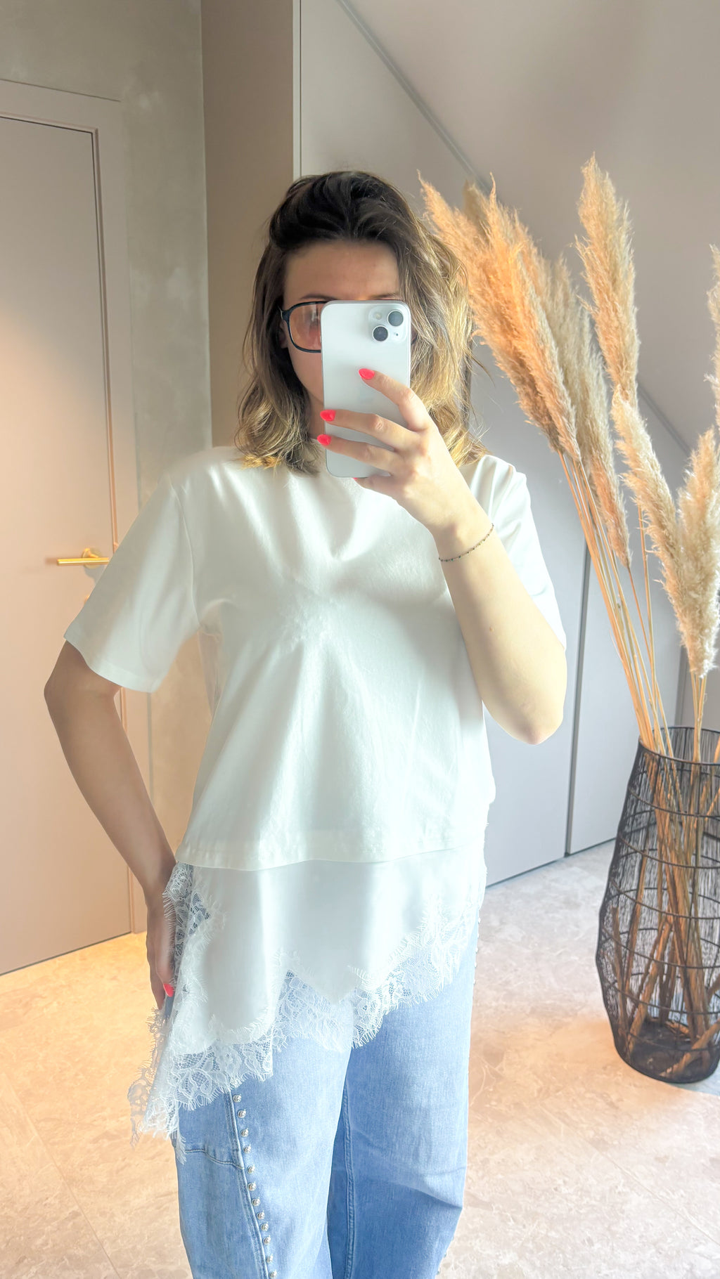 Pearl Lace Tee