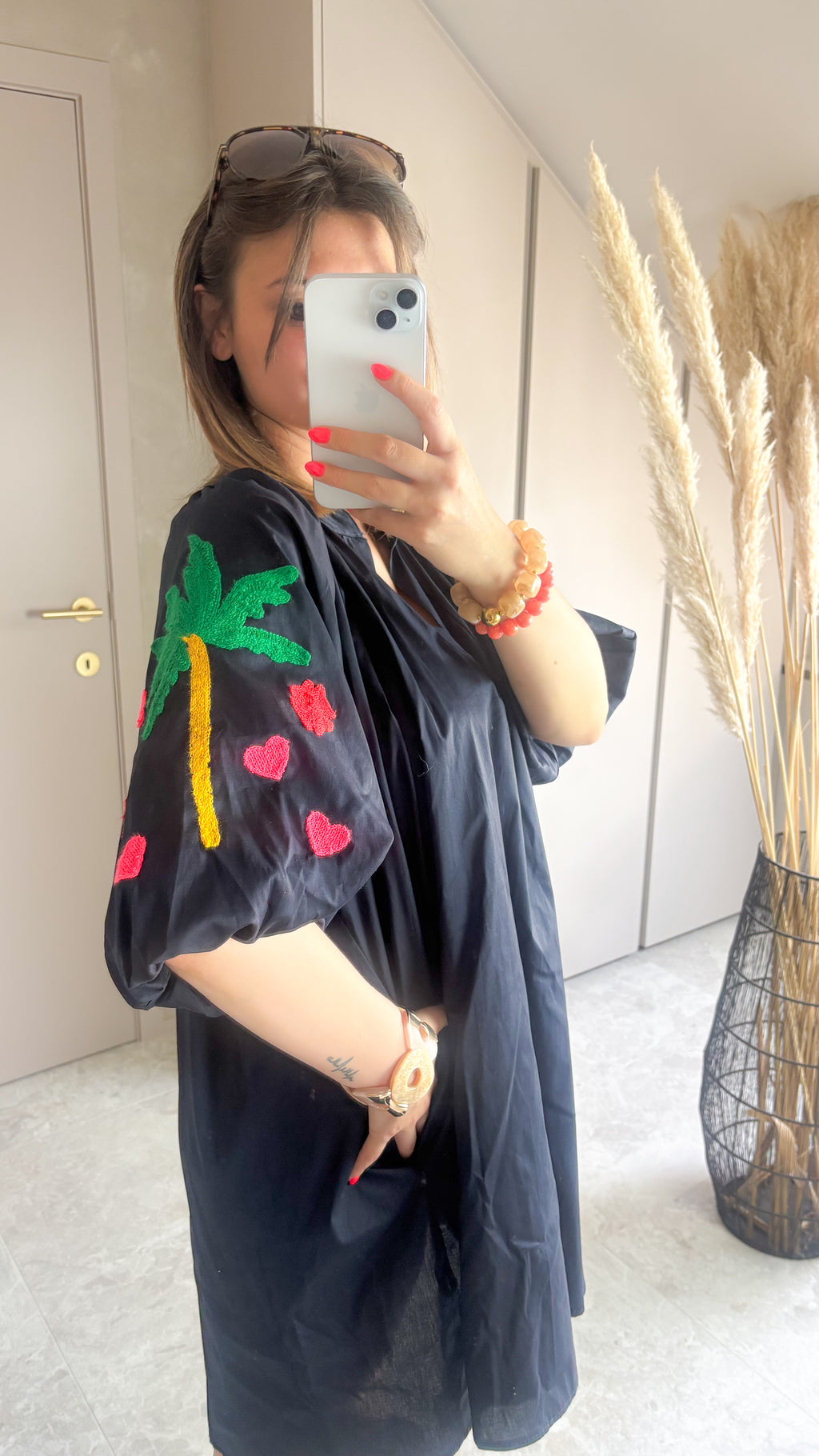 Midnight Palm Dress