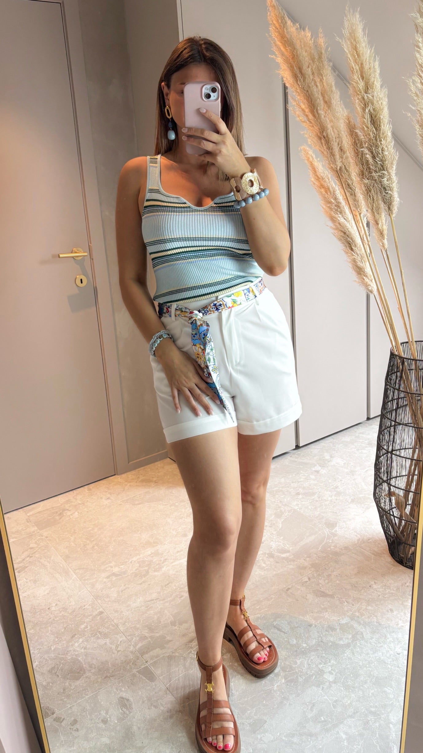 Saint Tropez Top - Light Sky