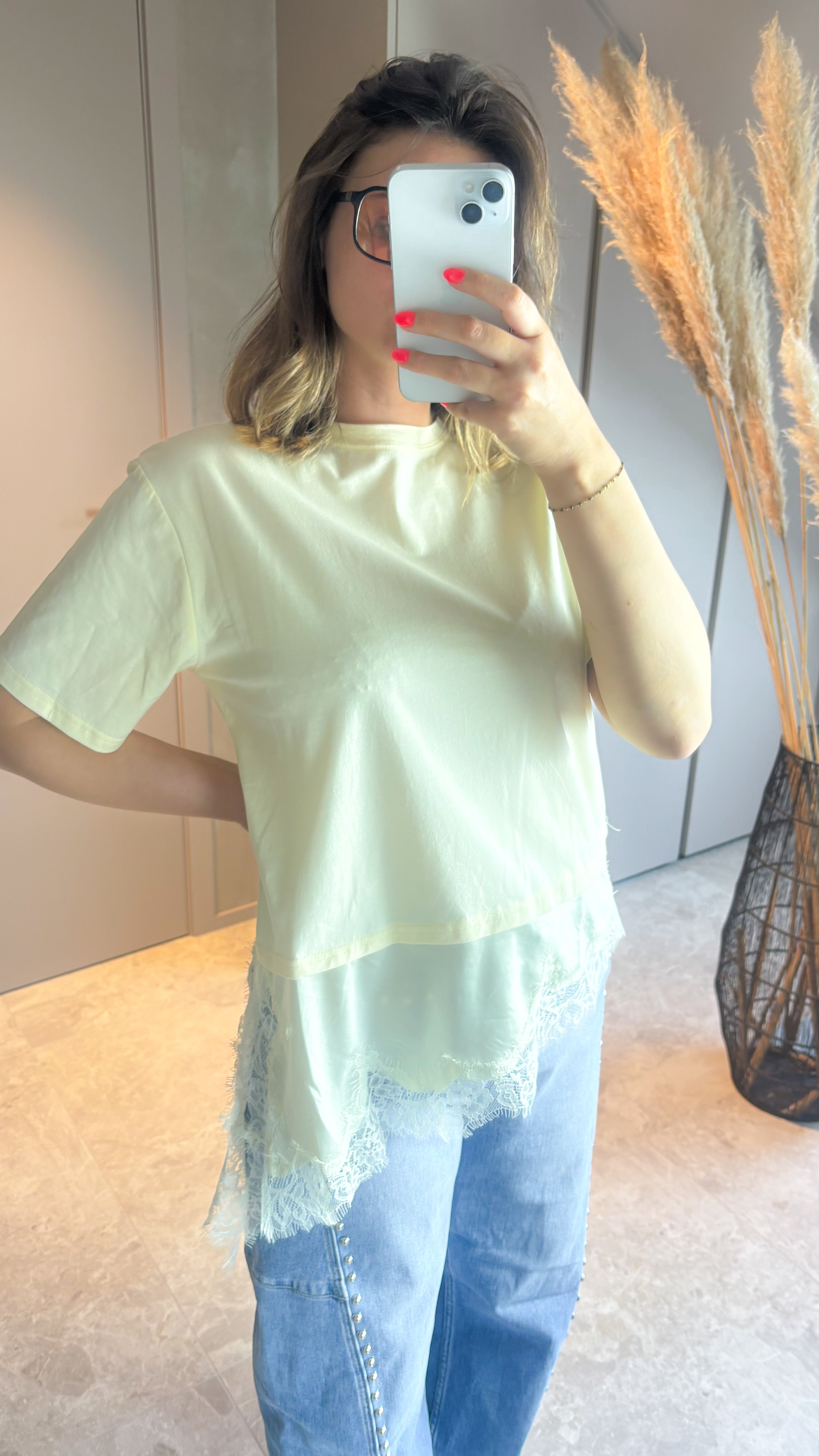 Lemon Lace Tee