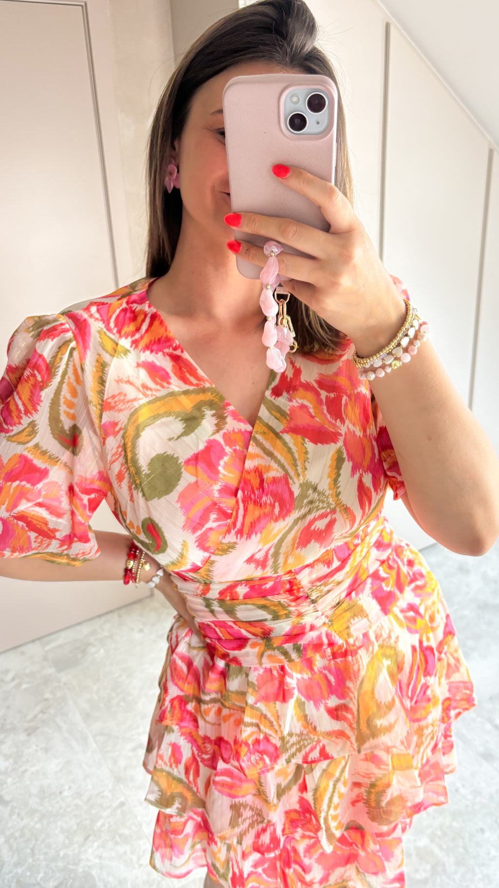 Coral Bloom Dress