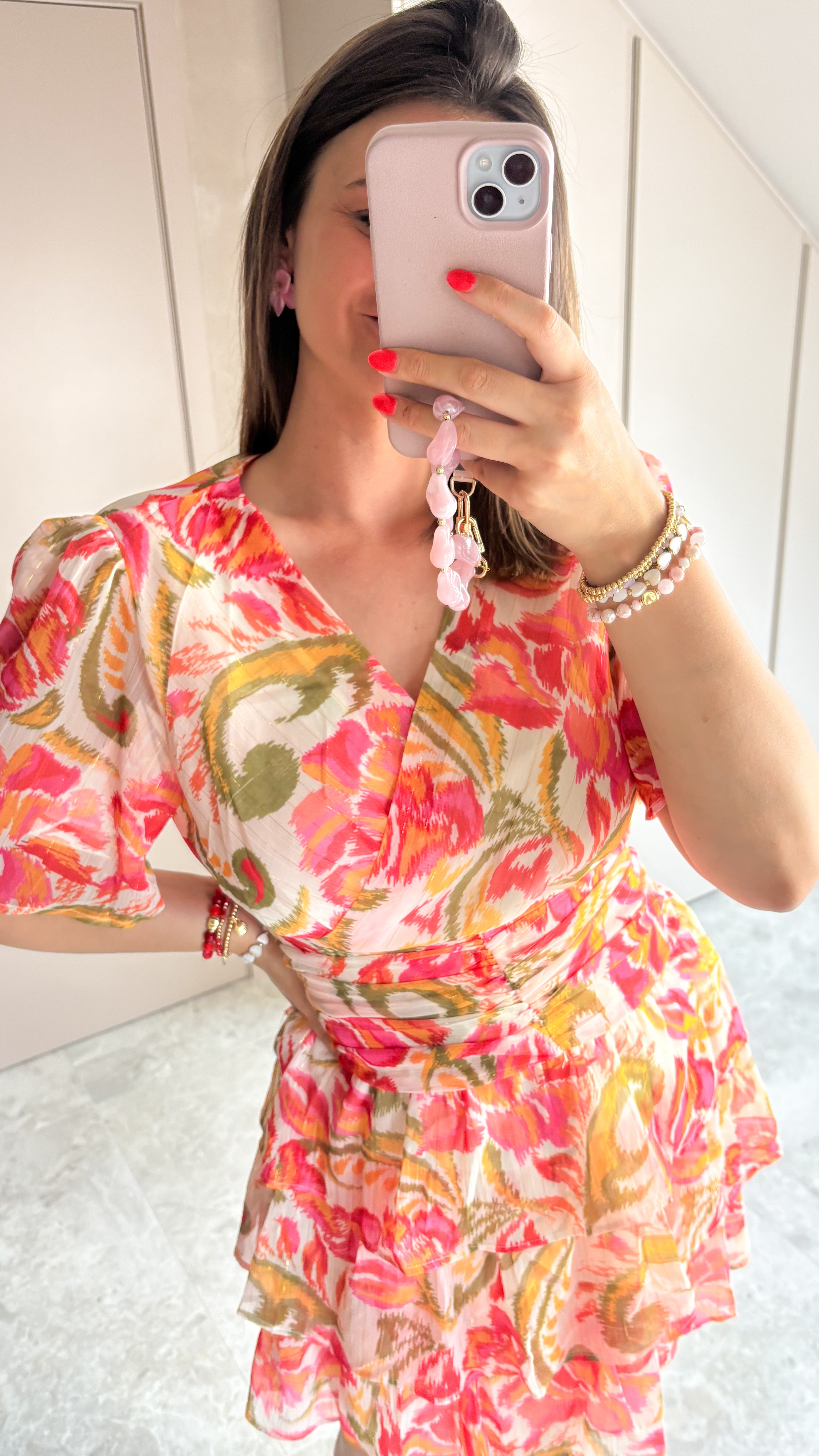 Coral Bloom Dress