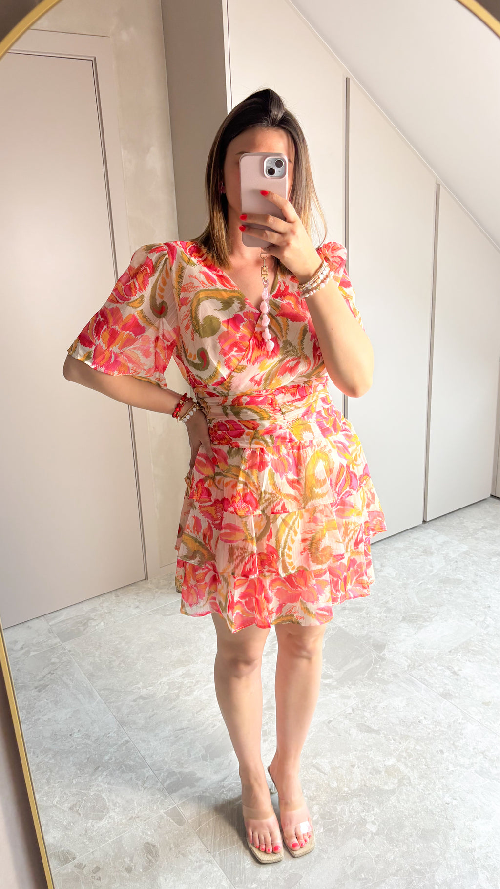 Coral Bloom Dress