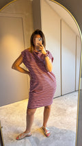 Lou Dress - Pink Stripe