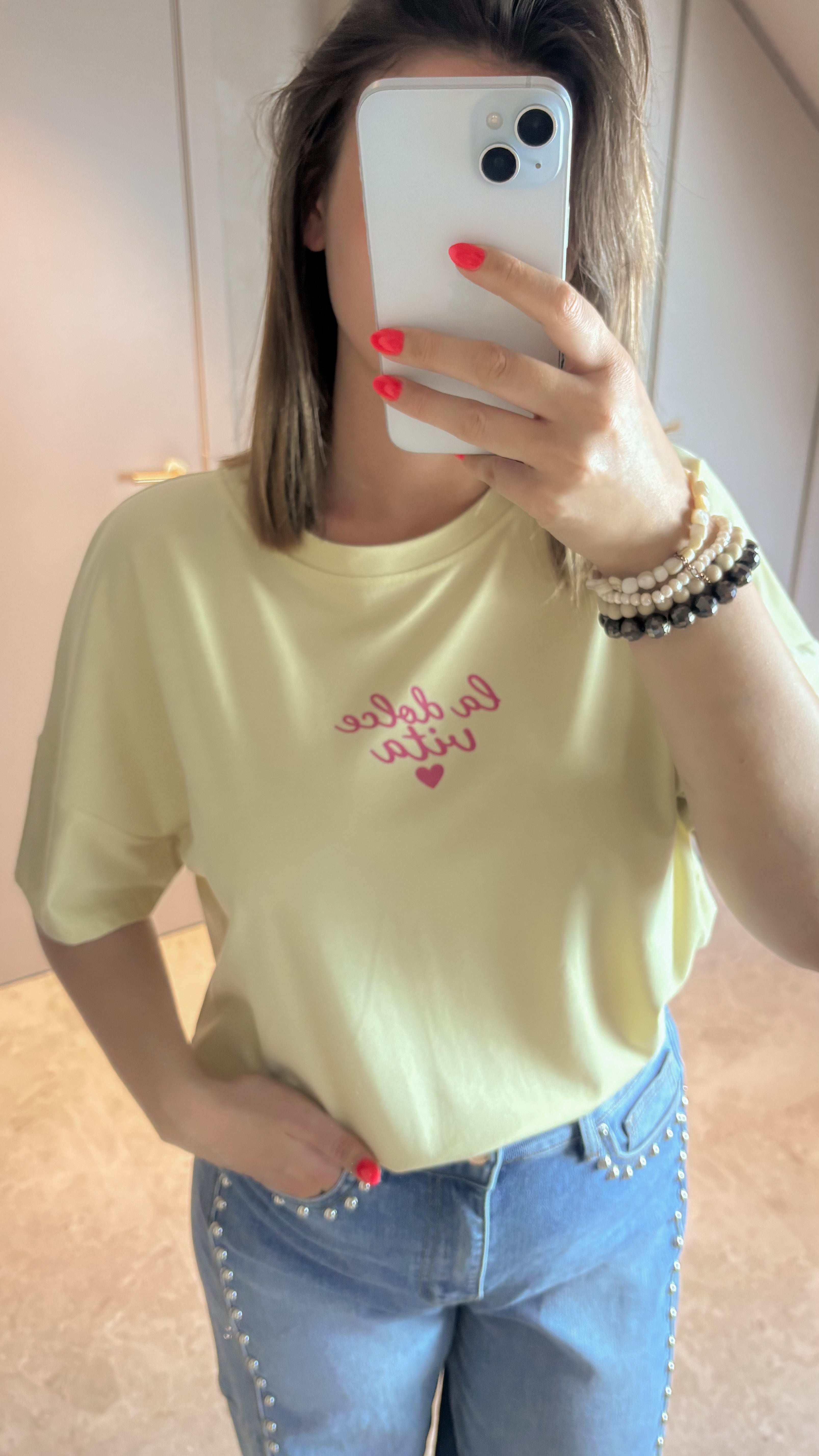 Dolce Vita Tee - Yellow