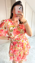 Coral Bloom Dress