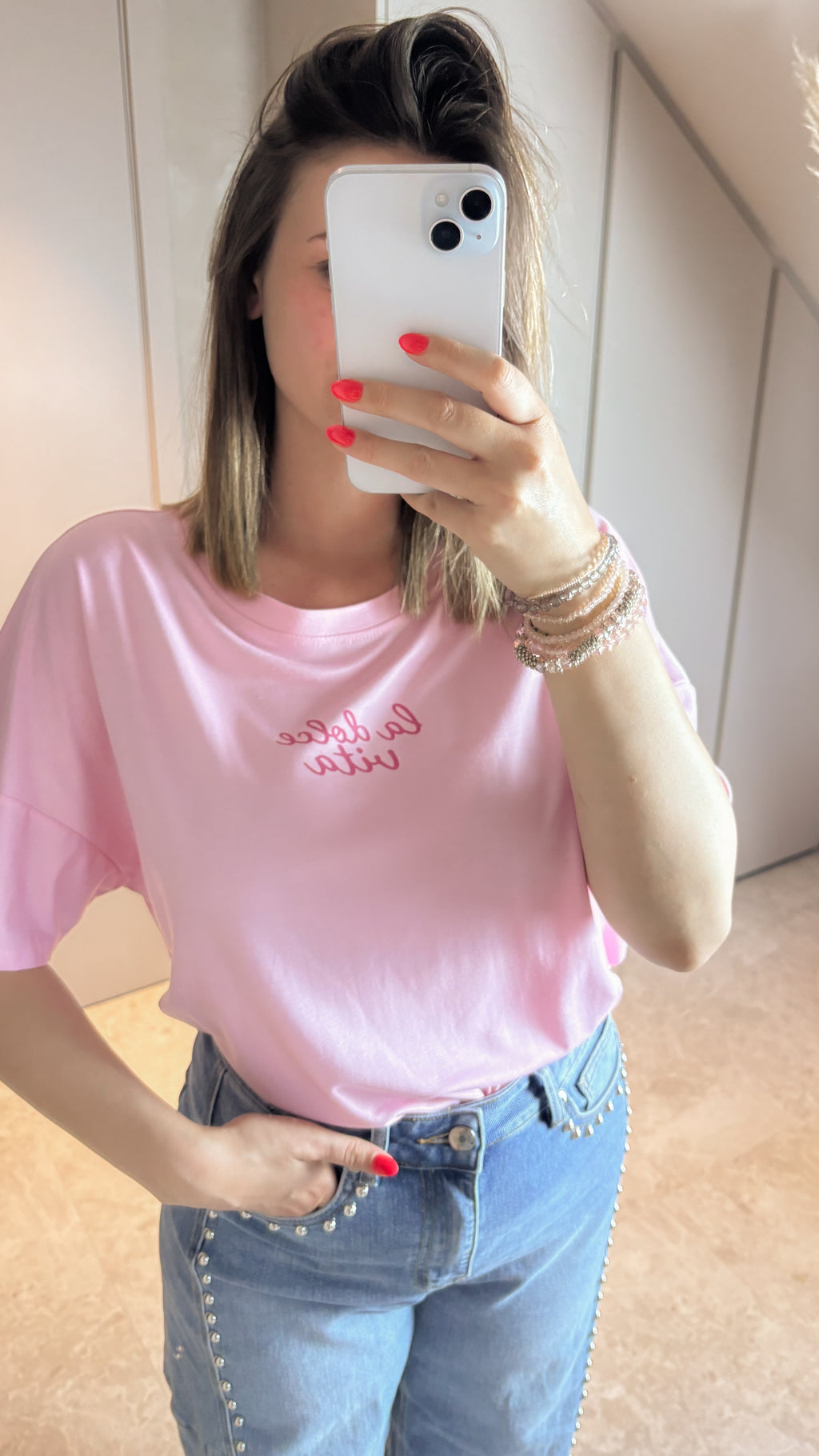 Dolce Vita Tee - Pink