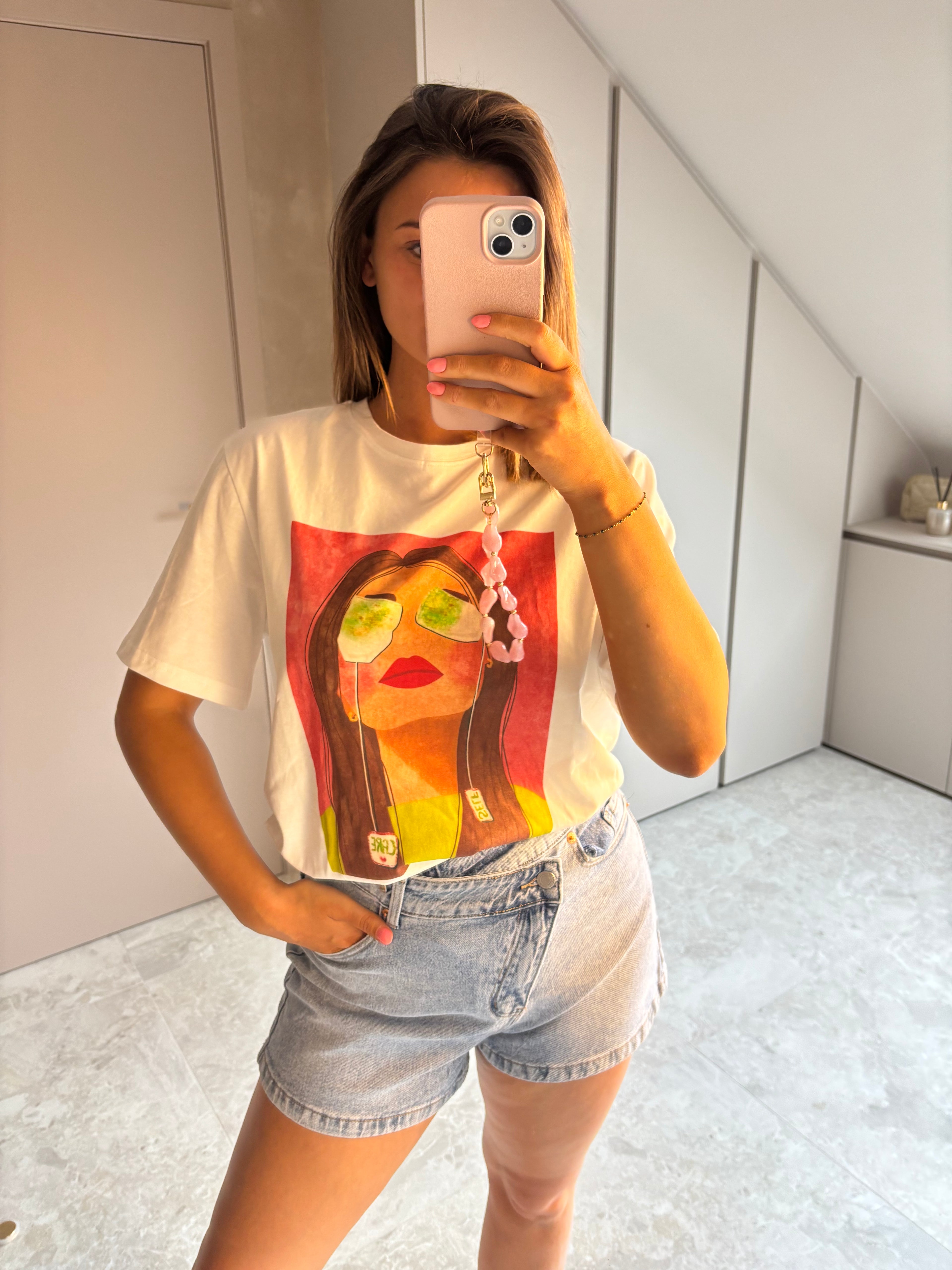 Light Denim Wrap Short