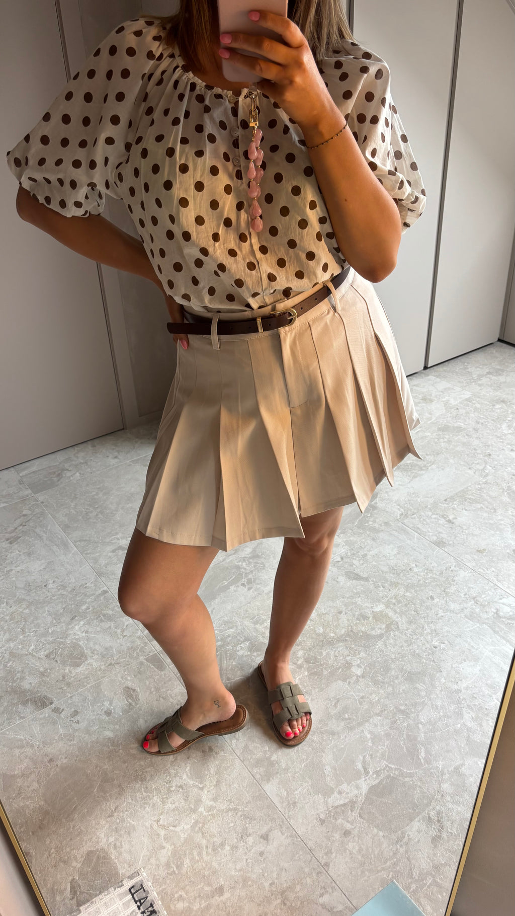 Beige Belle Skort