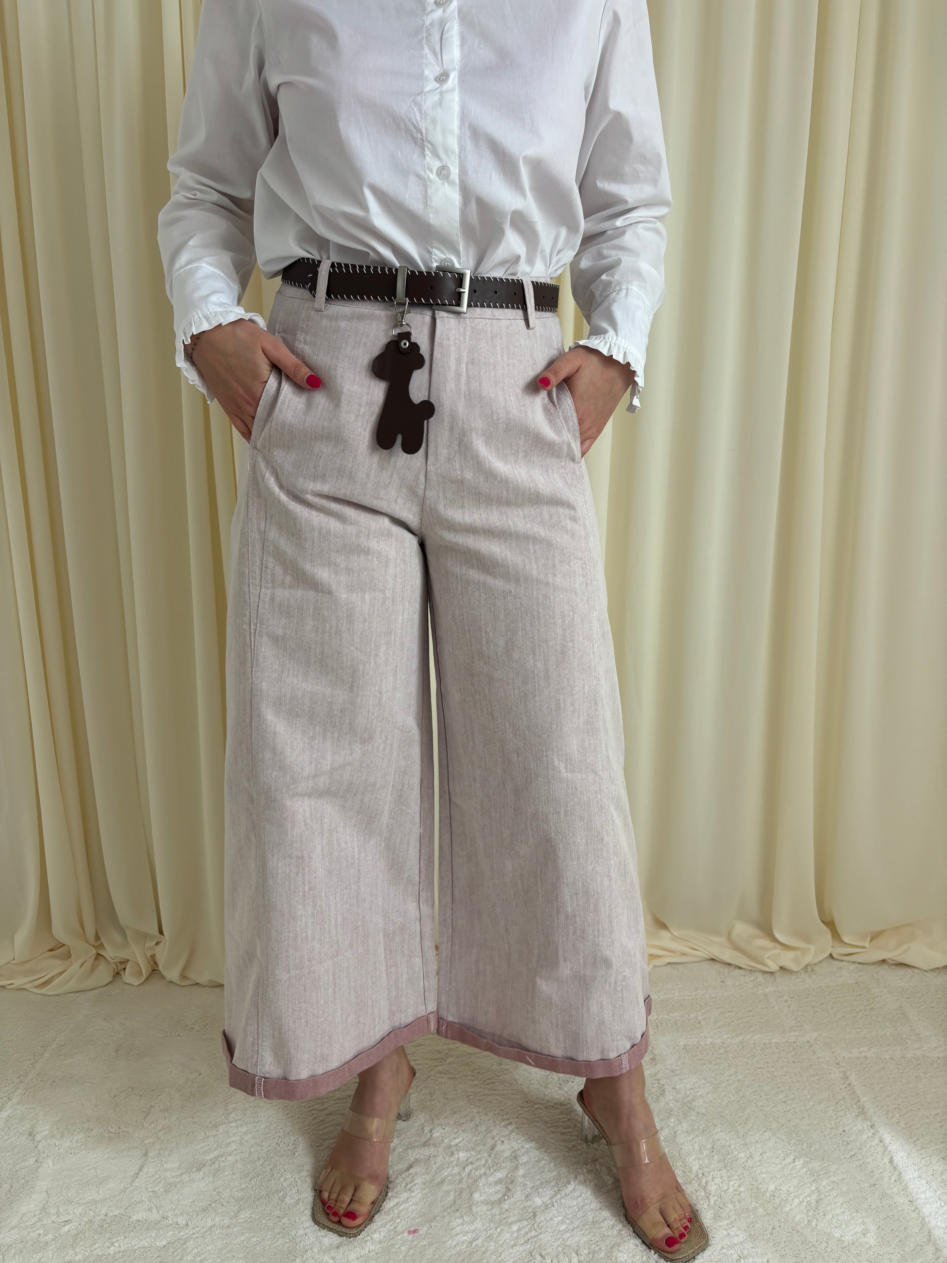 Lichtroze broek