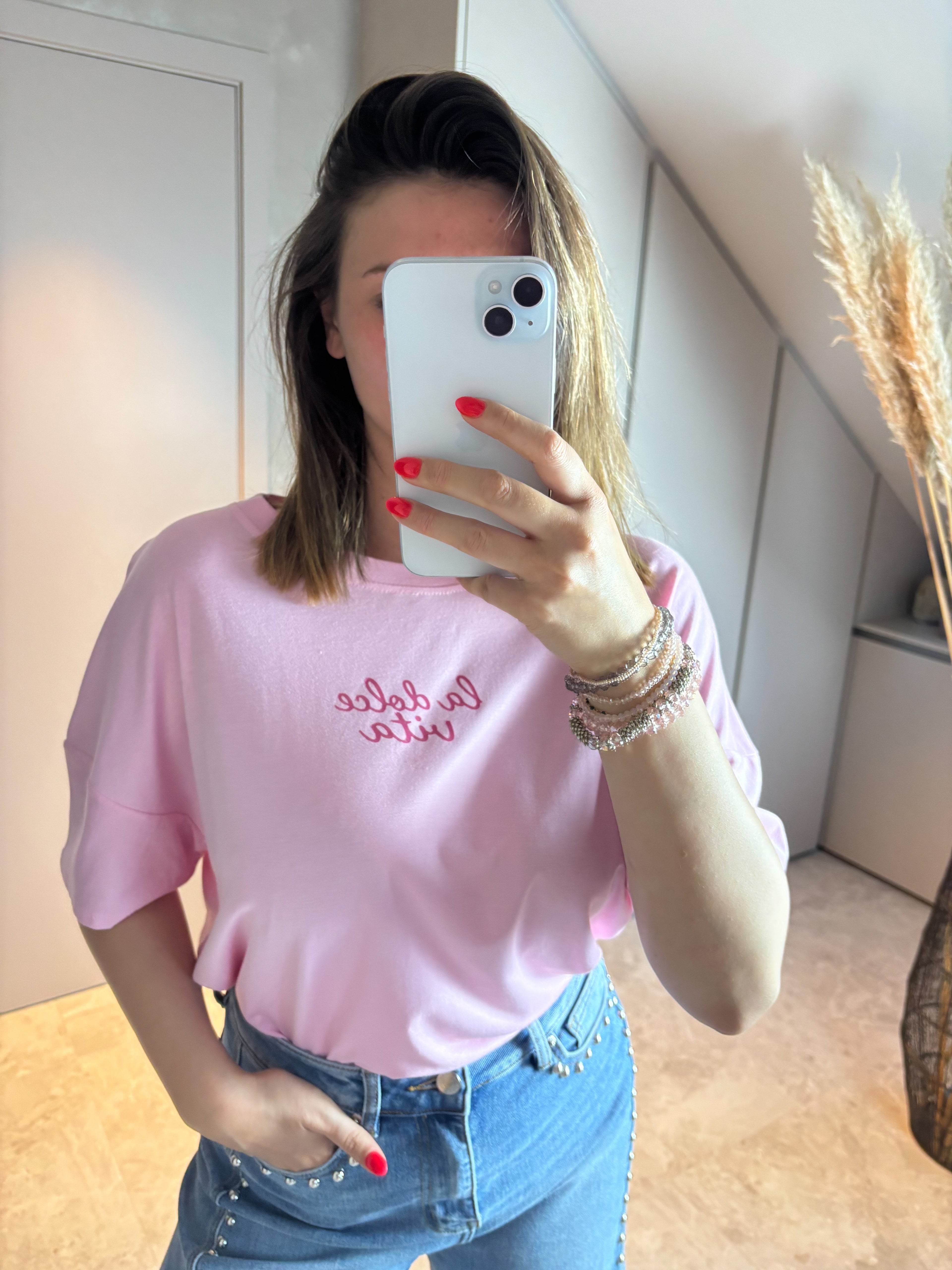 Dolce Vita Tee - Pink