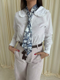 Silk scarf - blauw