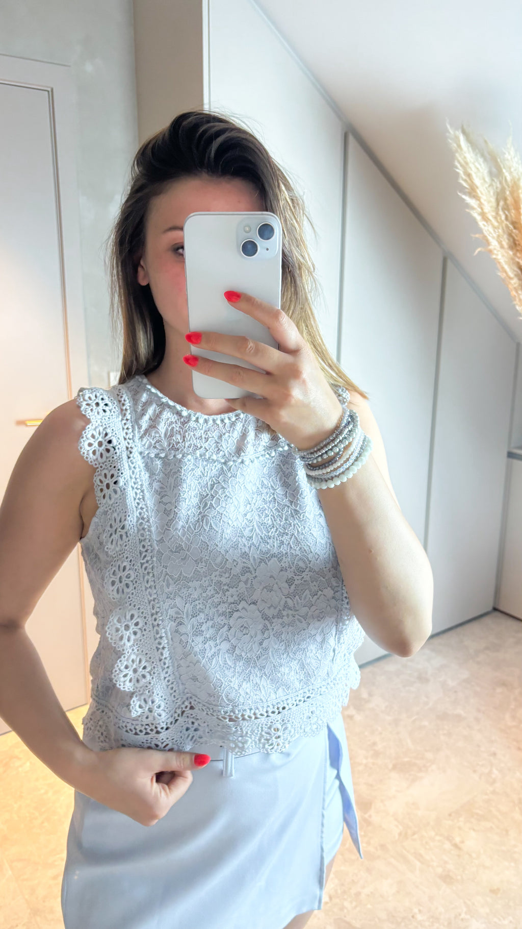 Baby Blue Grace Top