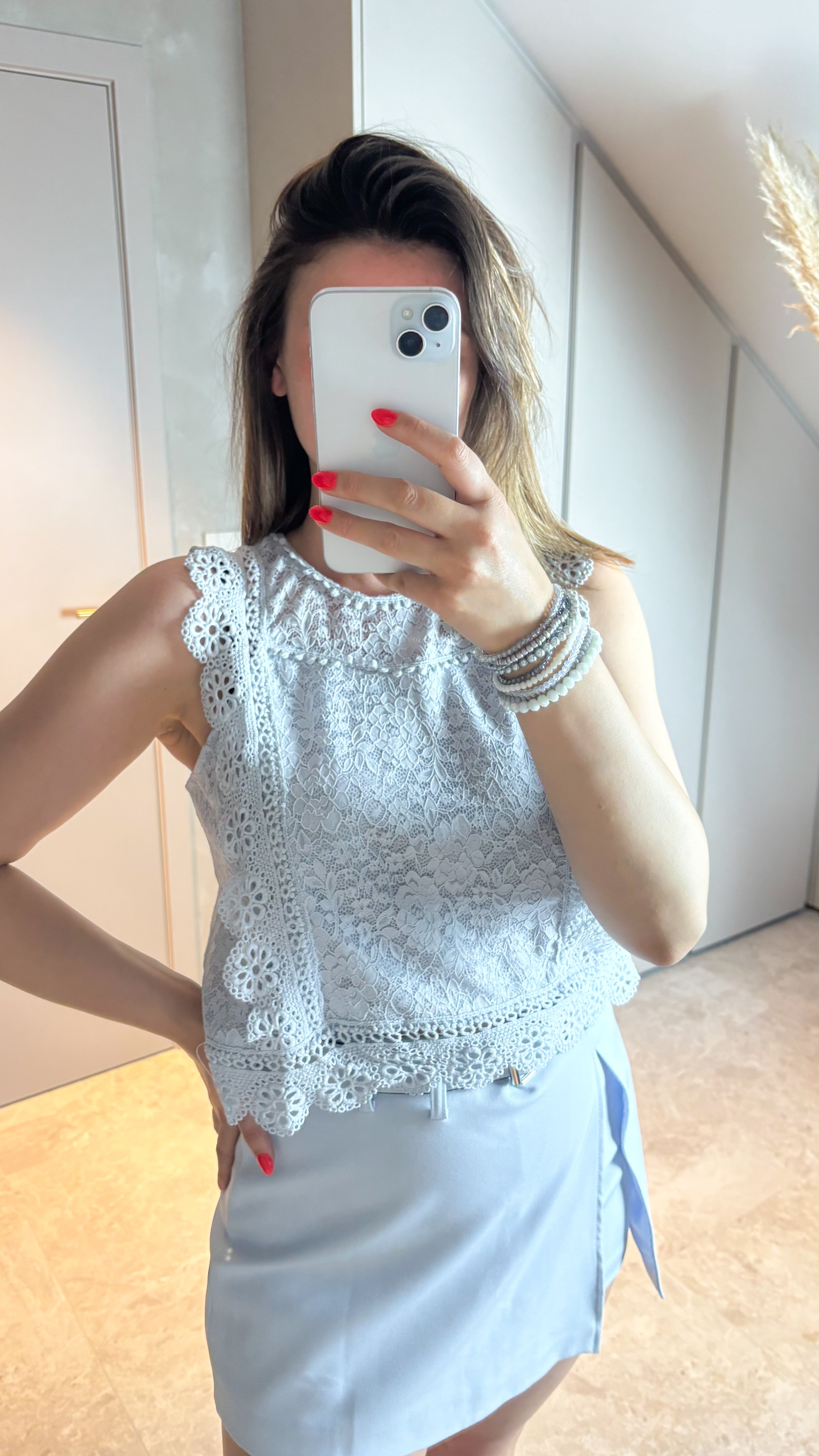 Baby Blue Grace Top