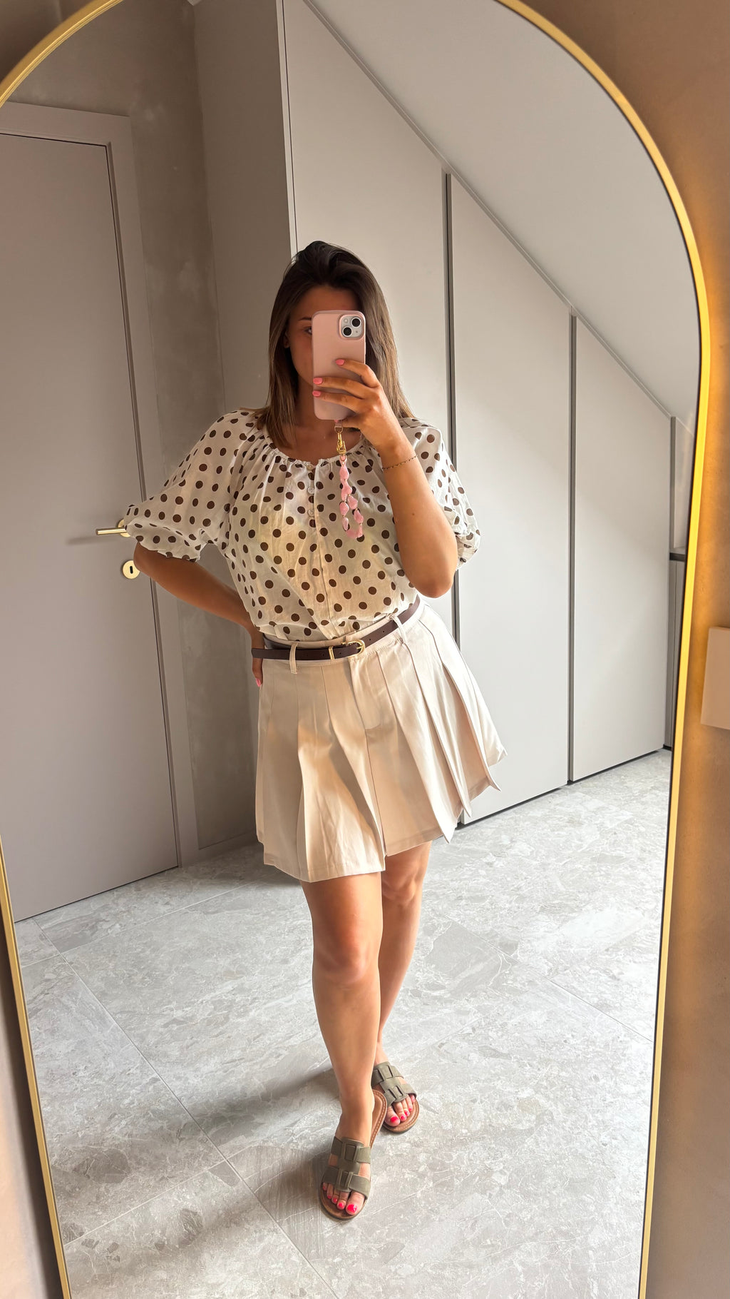 Beige Belle Skort