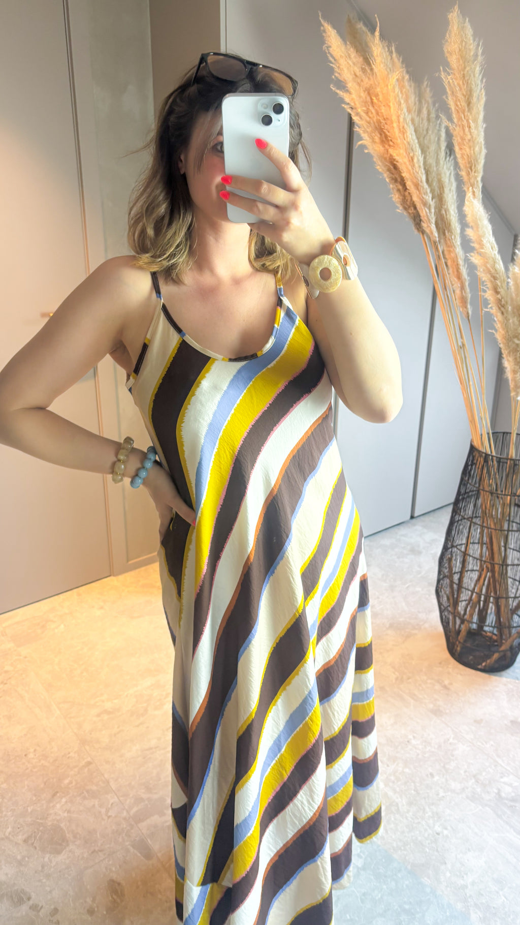 Sunset Stripes Maxi Dress