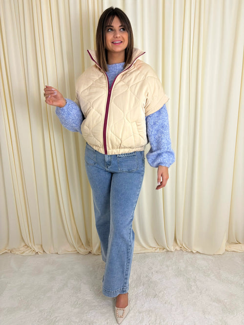 Bodywarmer beige