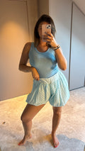 Bloom Balloon Short - Light Blue