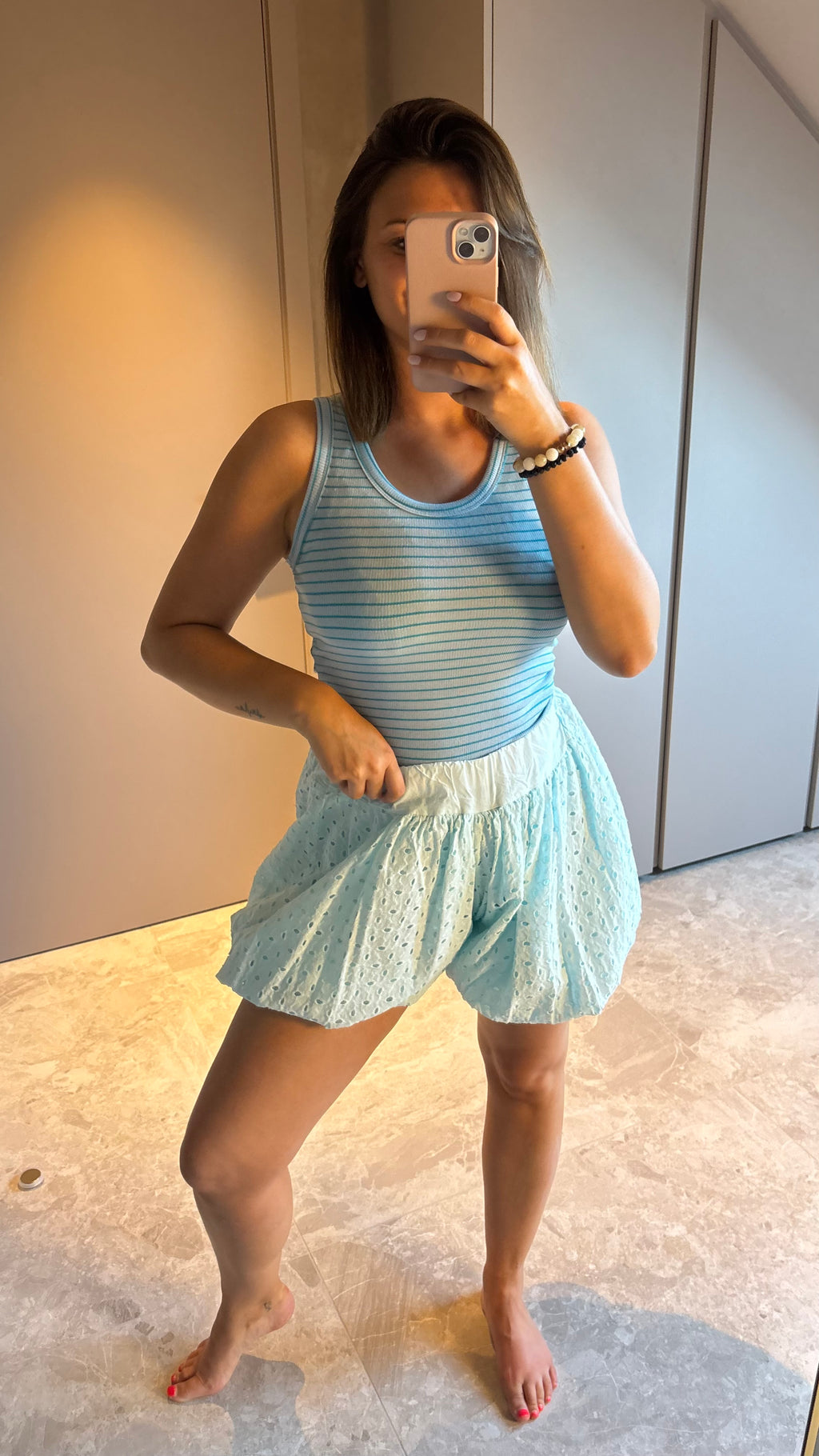 Bloom Balloon Short - Light Blue