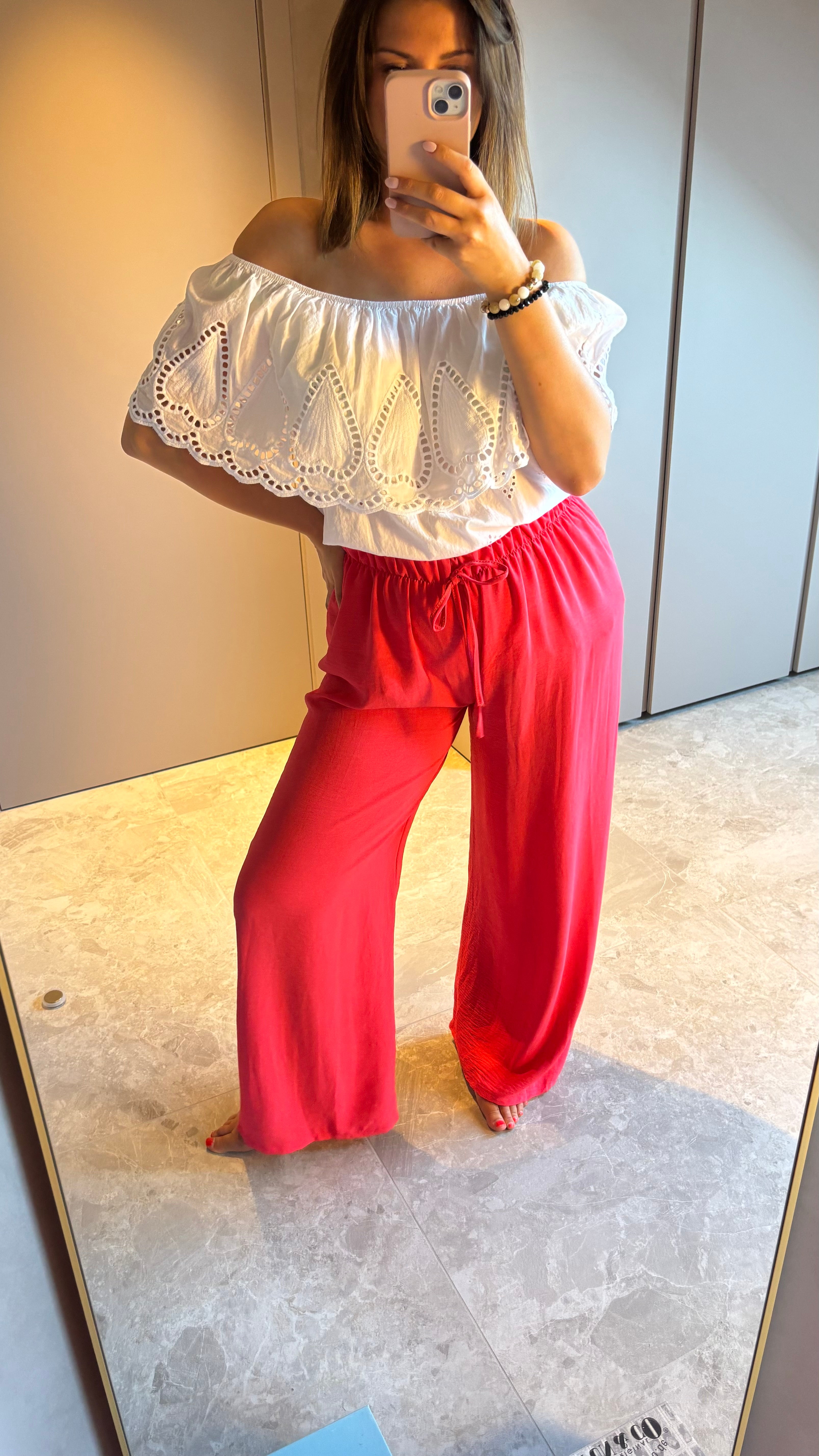Sienna Pants - Coral