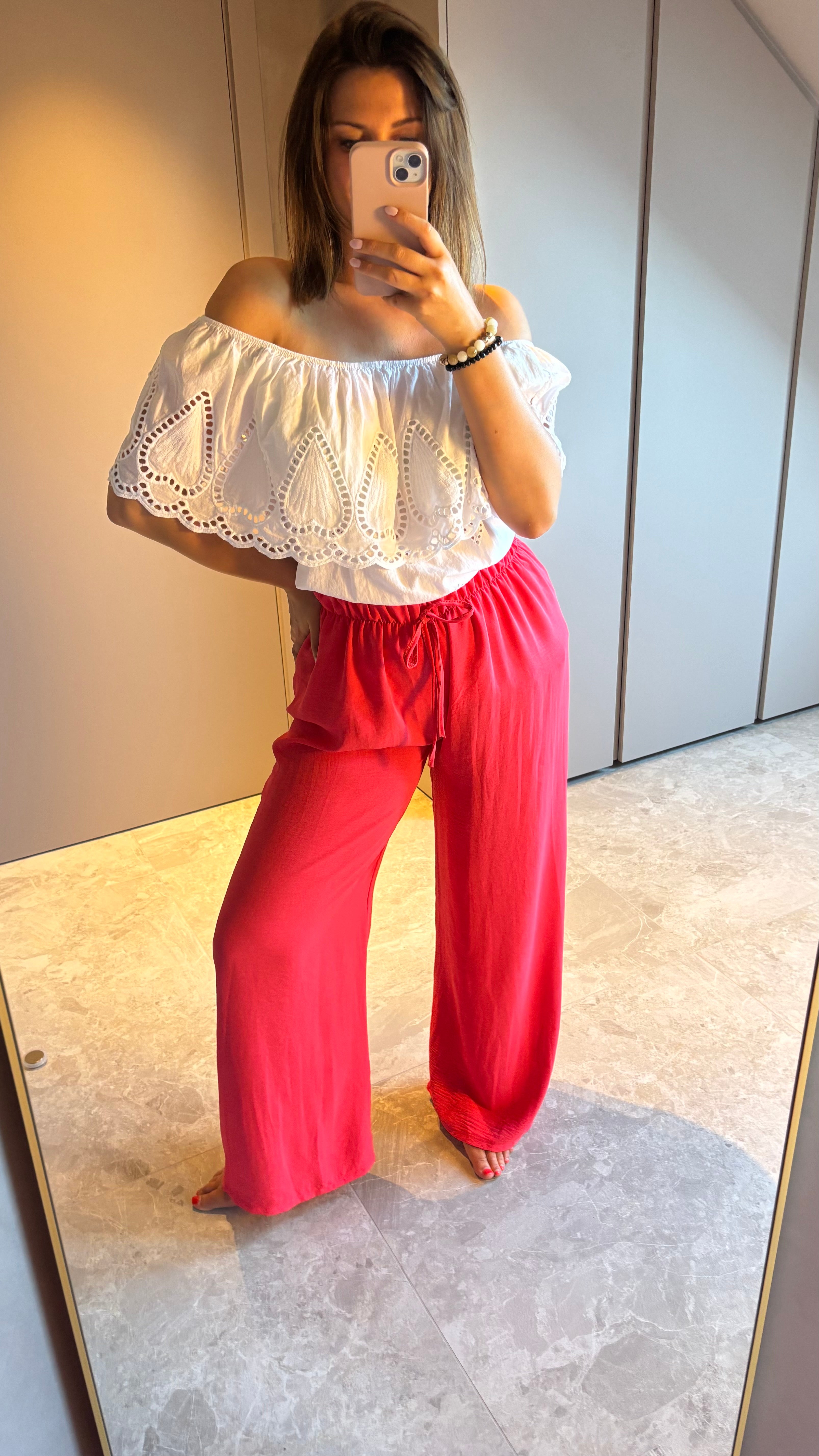 Sienna Pants - Coral