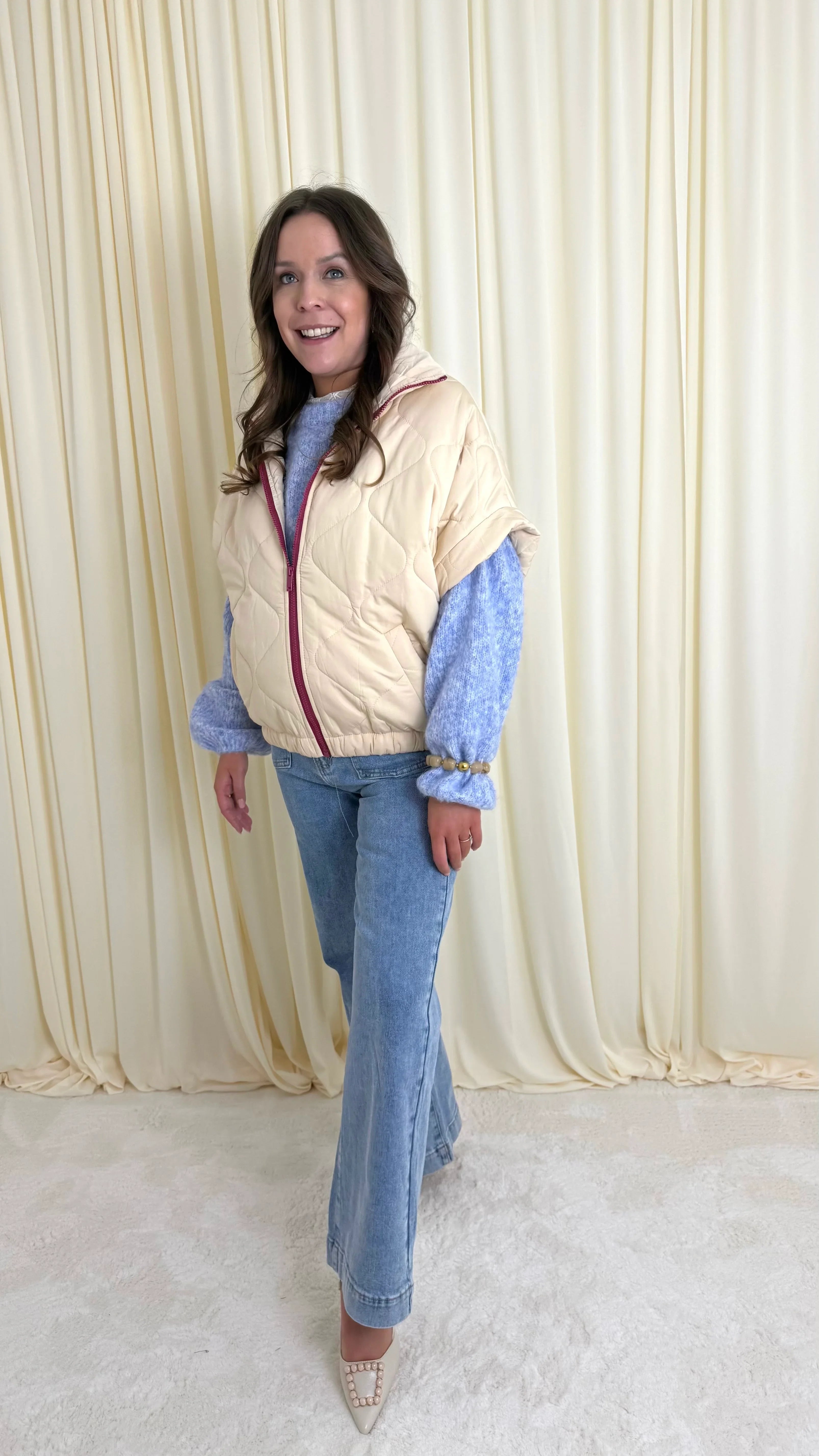 Bodywarmer beige