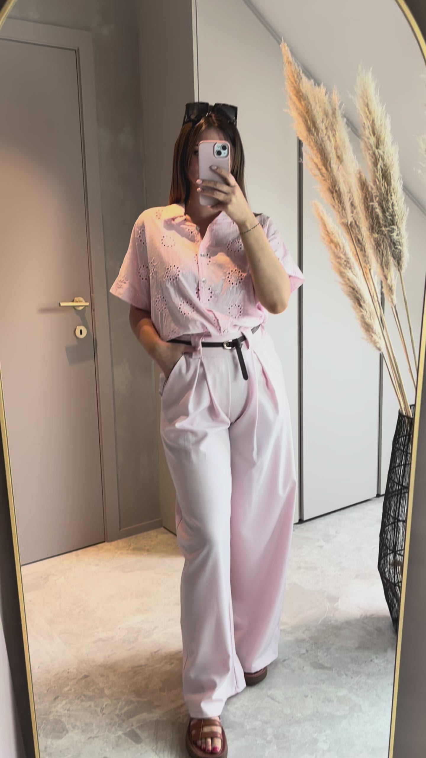 Klassieke Shimmer Broek - Pink