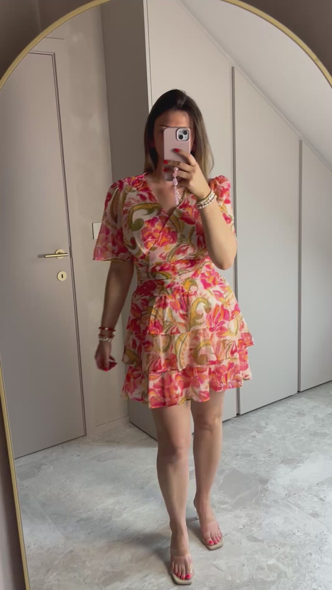 Coral Bloom Dress